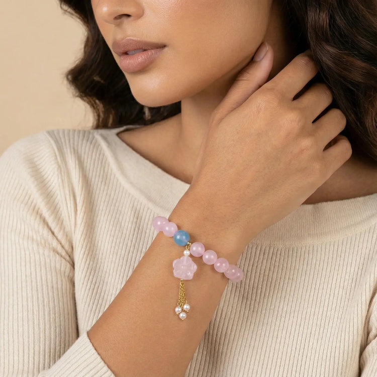 Rose Quartz Dreams Bracelet Faith Is In The Fire