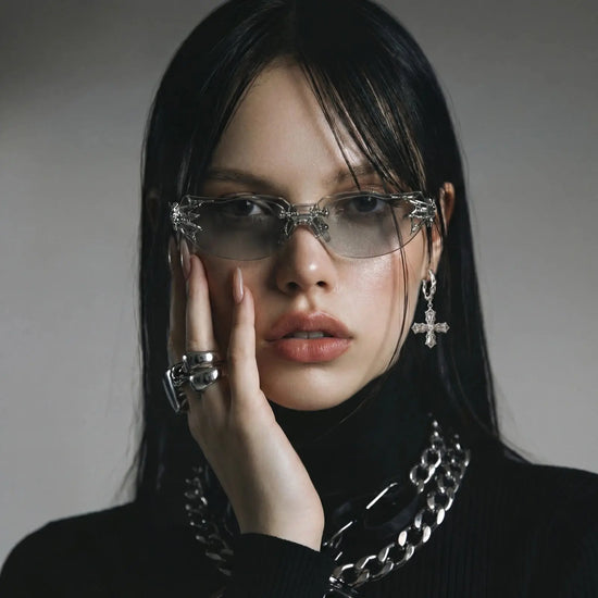 Divine Cross Drop Earrings Faith In the Fire