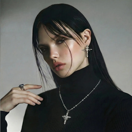 Divine Grace Cross Necklace Faith In the Fire