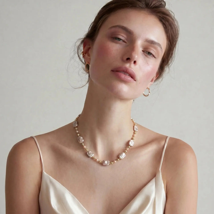 Iridescent Pearl Chain Faith Is In The Fire