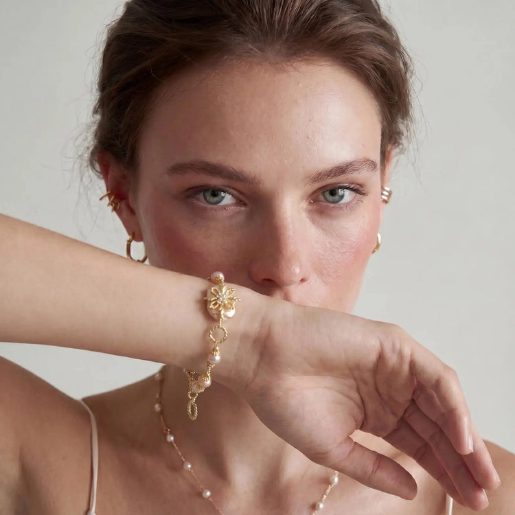 Baroque Pearl Bloom Bracelet Faith In the Fire