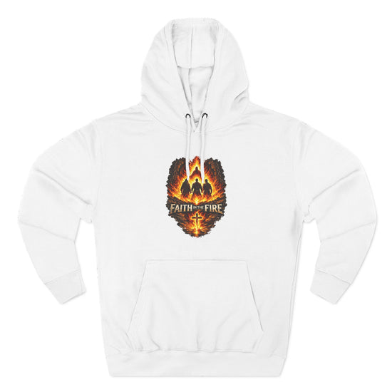 Faith on Fire Hoodie — Flame Cross Graphic Pullover with “We Didn’t Bow” Back Print