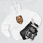 Faith on Fire Hoodie — Flame Cross Graphic Pullover with “We Didn’t Bow” Back Print
